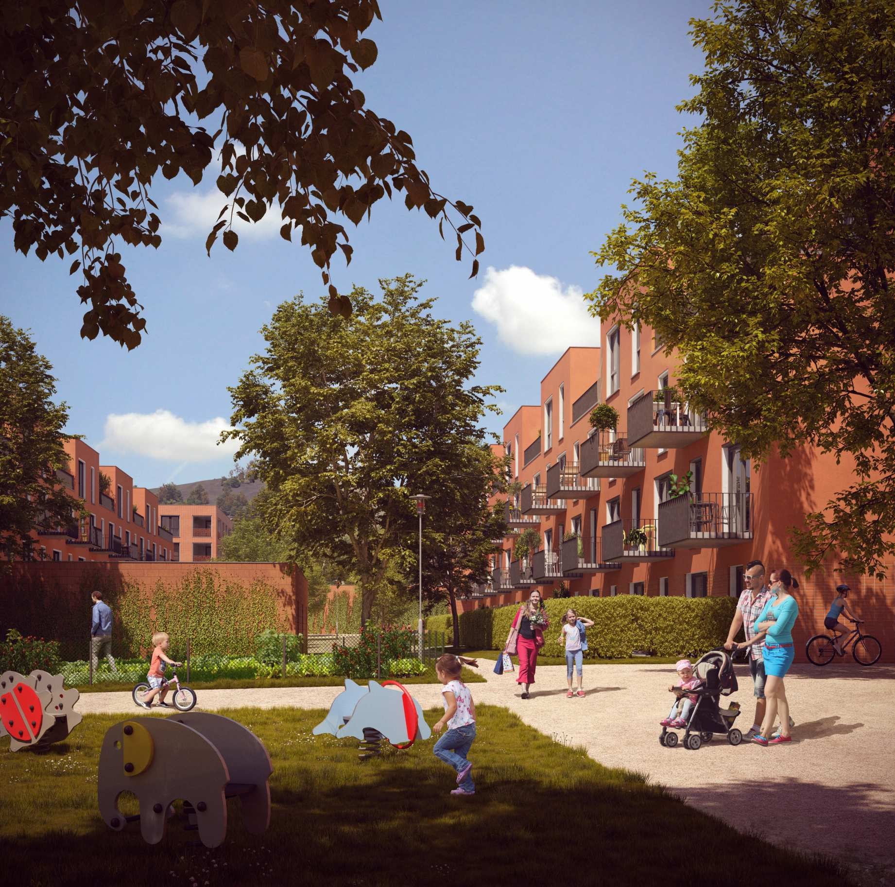 Vizualizace Rezidence 3 Dvory